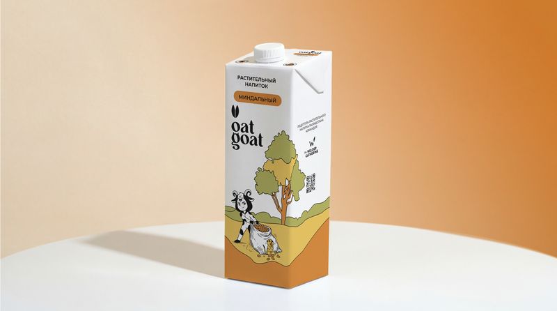 Упаковка OatGoat — миндальный напиток